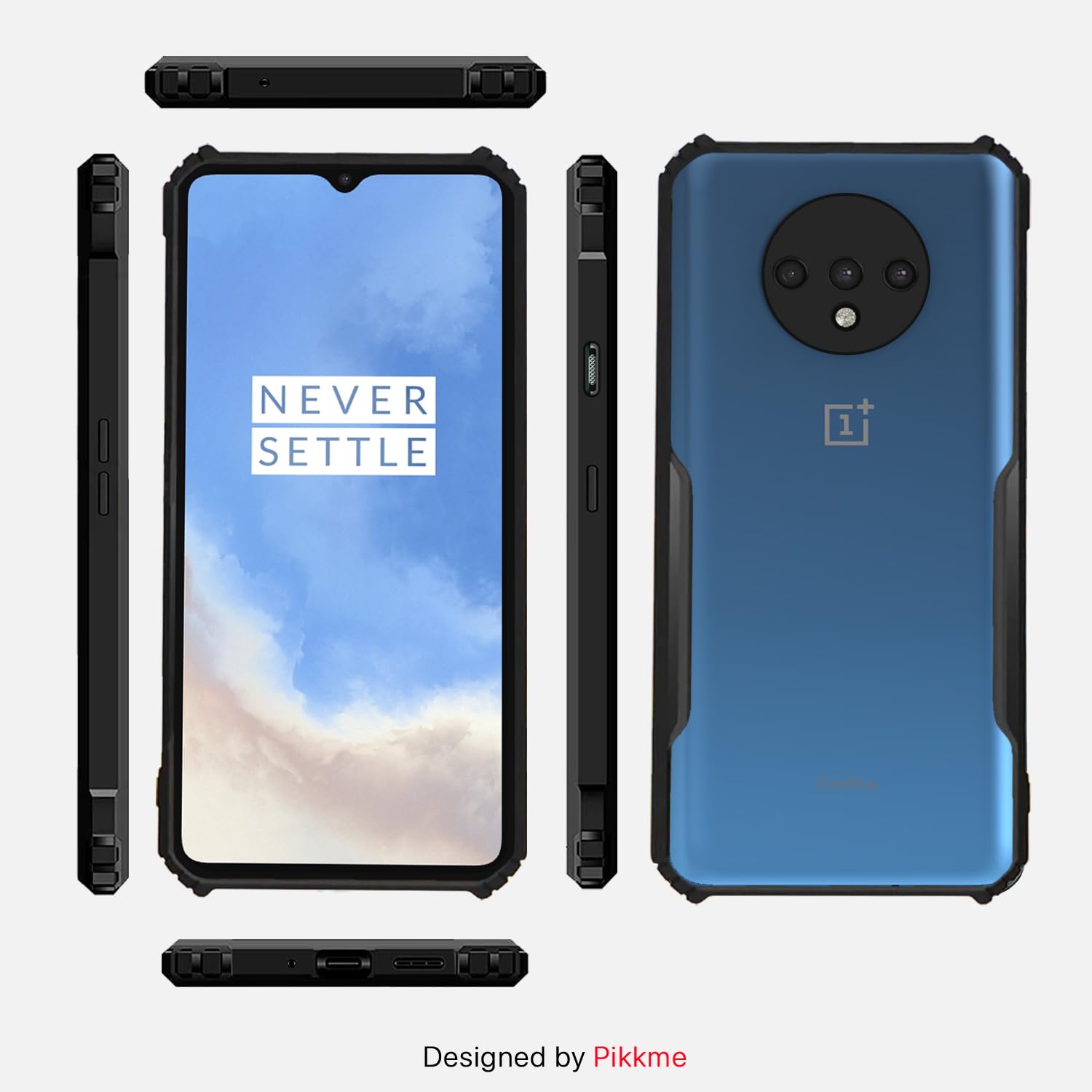Pikkme OnePlus 7T Hybrid black phone cover – photo 3
