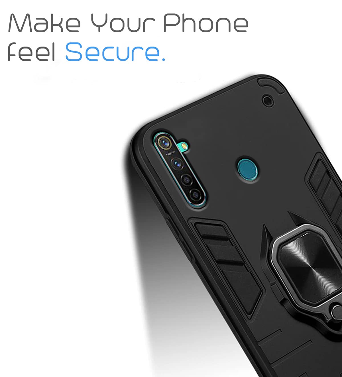 Pikkme black D5 Tough Armor phone cover for Realme 5 Pro – photo 6