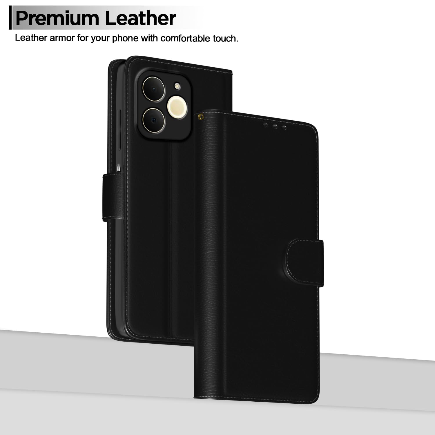 Black Wallet mobile flip cover for Realme P4 Lite 4G – Pikkme – photo 2