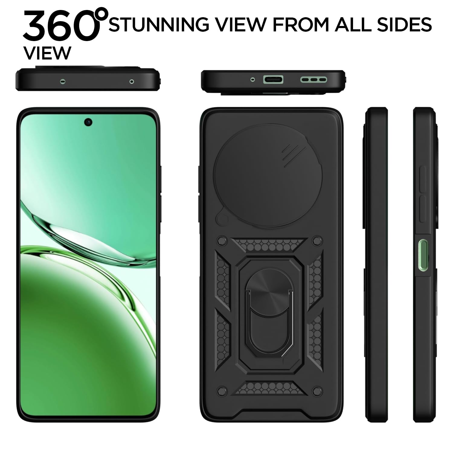 Oppo F27 5G back cover in black by Pikkme – photo 5
