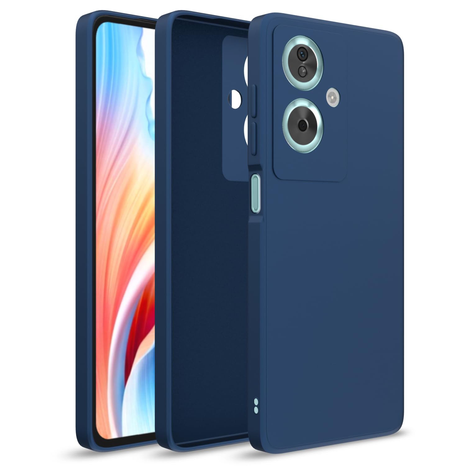 Pikkme blue mobile back cover for Oppo A79 5G