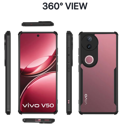 Pikkme black Clear mobile back cover for iQOO Z10R 5G/Vivo V50 5G/V50e 5G/Vivo T4R 5G Ultra – photo 3