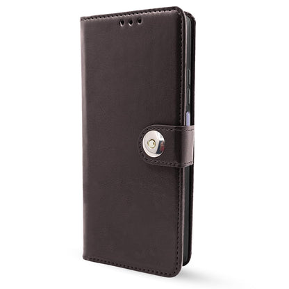Pikkme Oppo A3 Pro 5G Button Flip Cover (Coffee)