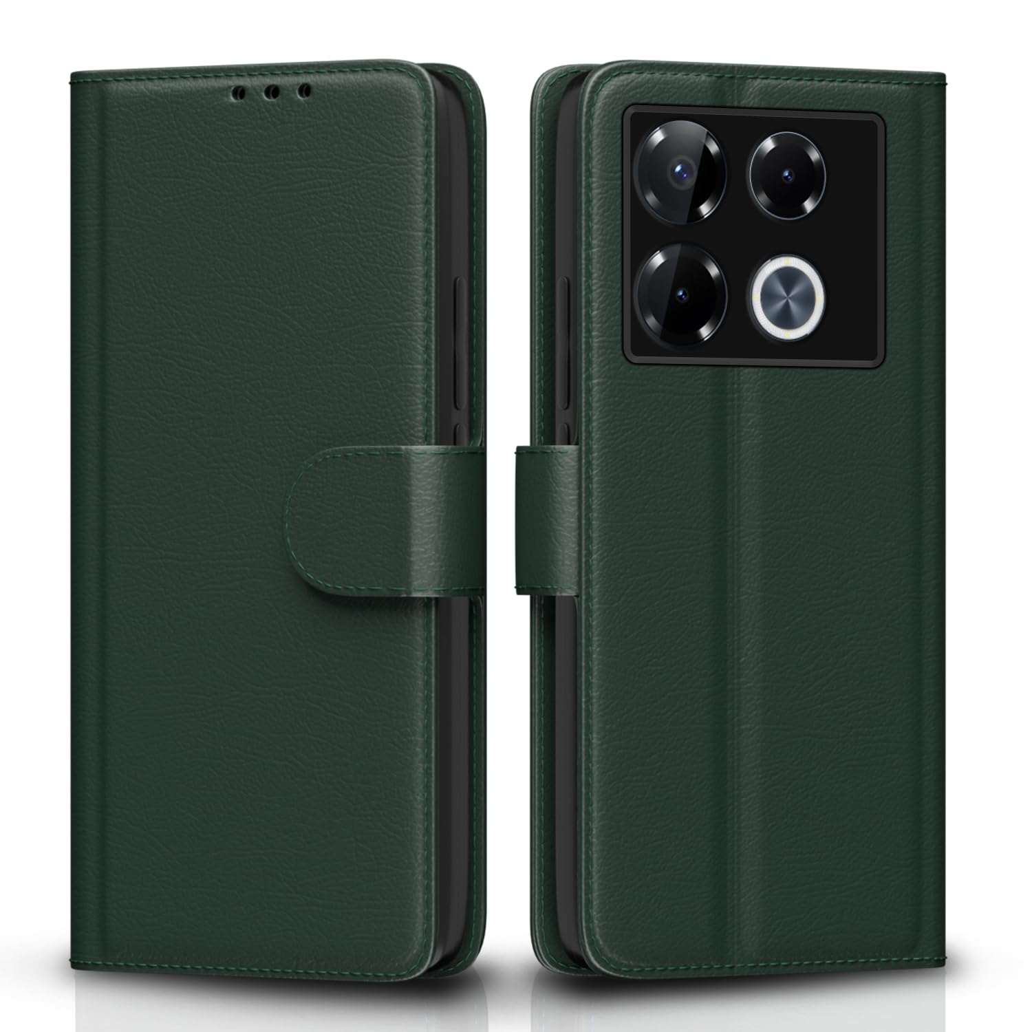 Infinix Note 40 Pro Plus 5G Wallet flip case in green by Pikkme