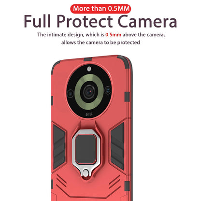 Pikkme Realme 11 Pro 5G D5 Tough Armor Back Cover (Red)