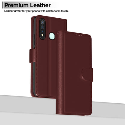 Pikkme brown Wallet mobile flip cover for Vivo U20/Y19 – photo 2