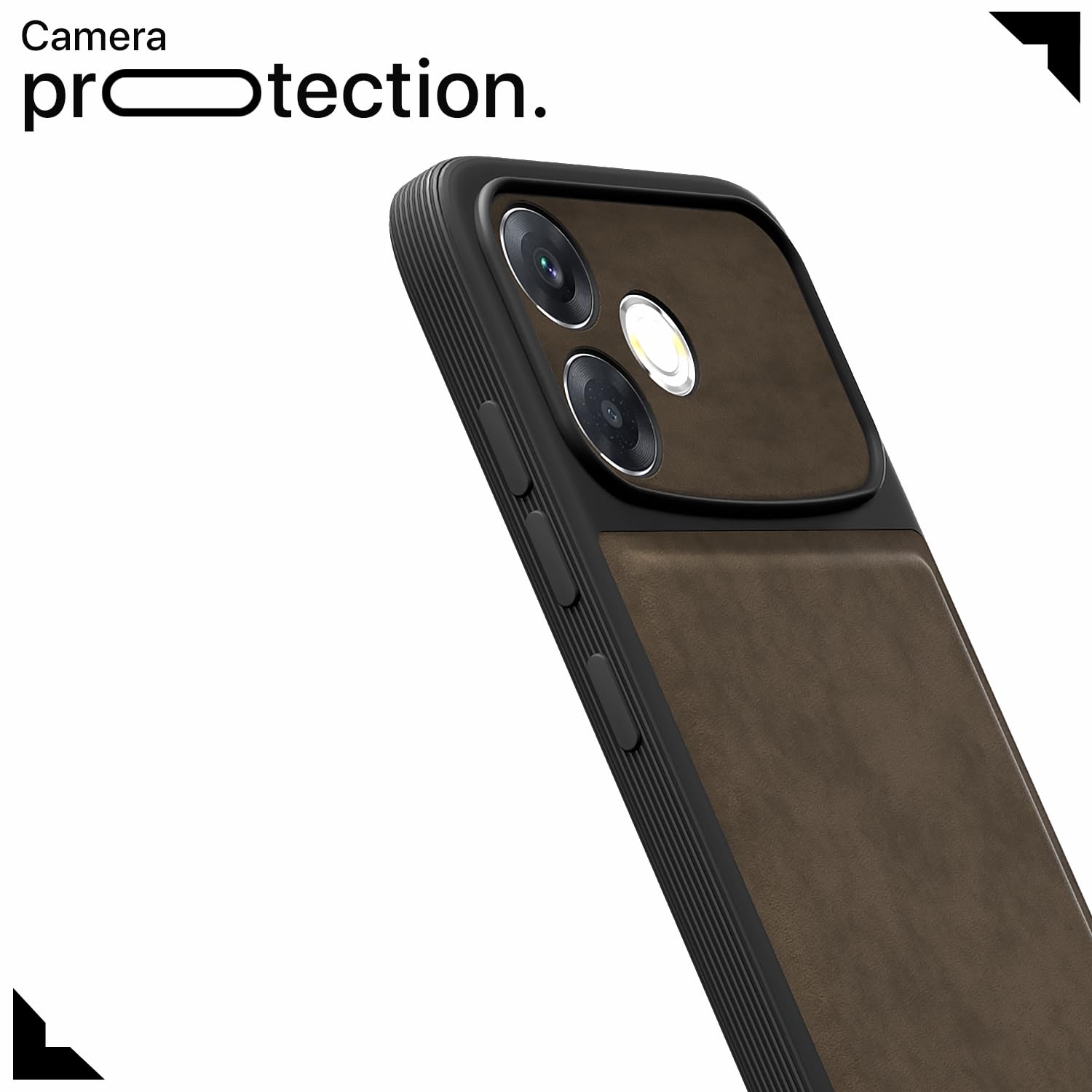 Pikkme Oppo F33 Pro 5G Leather coffee mobile cover – photo 5