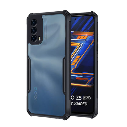 Pikkme black mobile back cover for iQOO Z5 5G