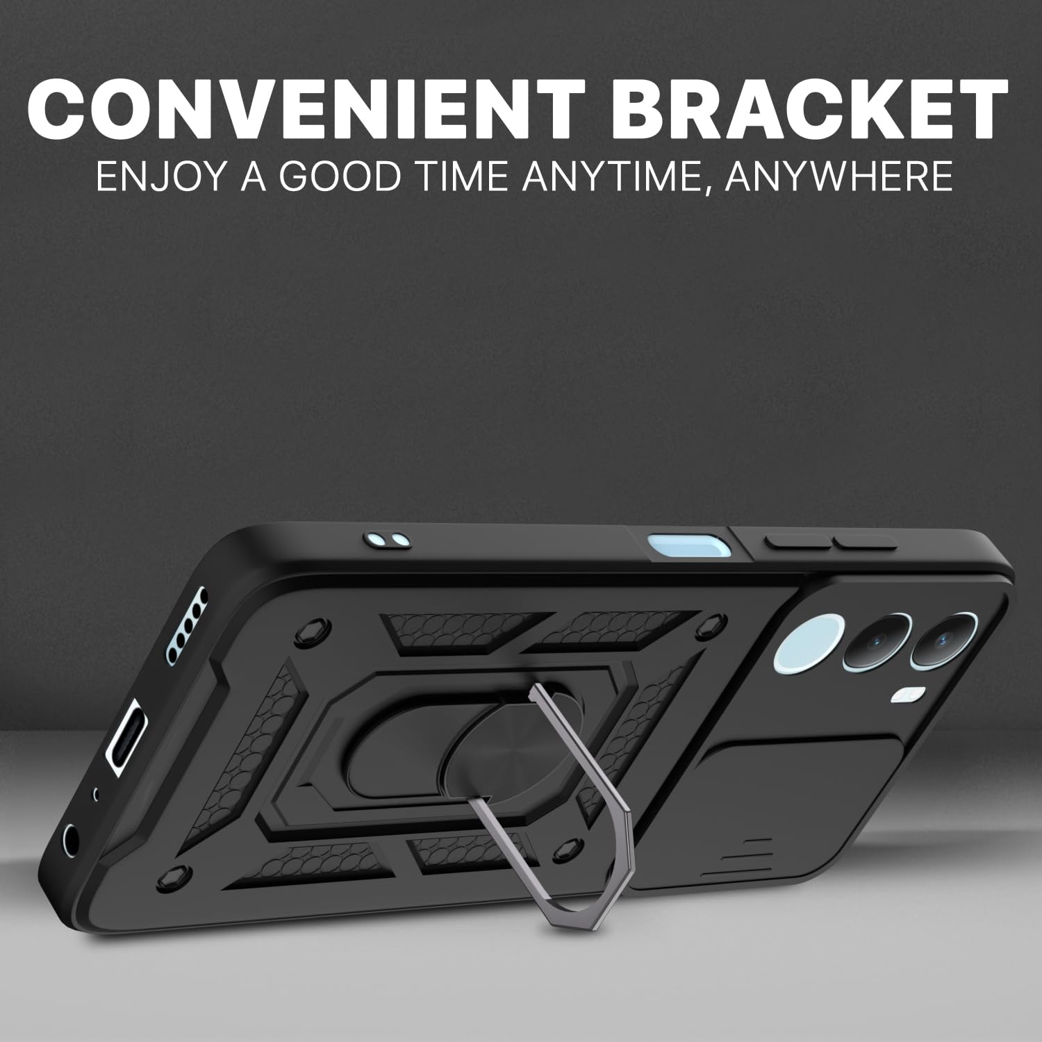 Vivo Y29 5G/Y19s 5G/360 mobile back cover in black by Pikkme – photo 3