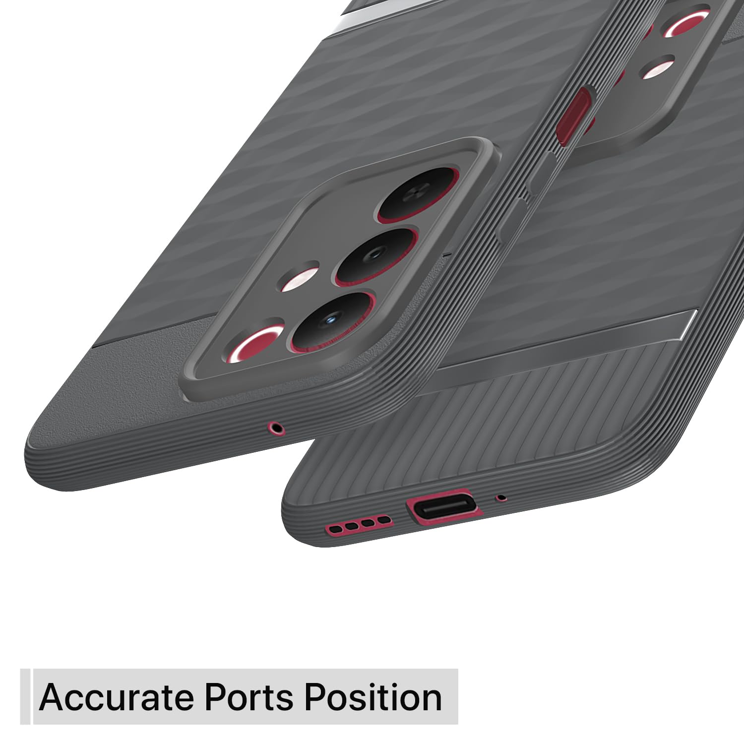 Pikkme grey Silicone back cover for Realme Narzo 90X/C85/15X 5G – photo 4