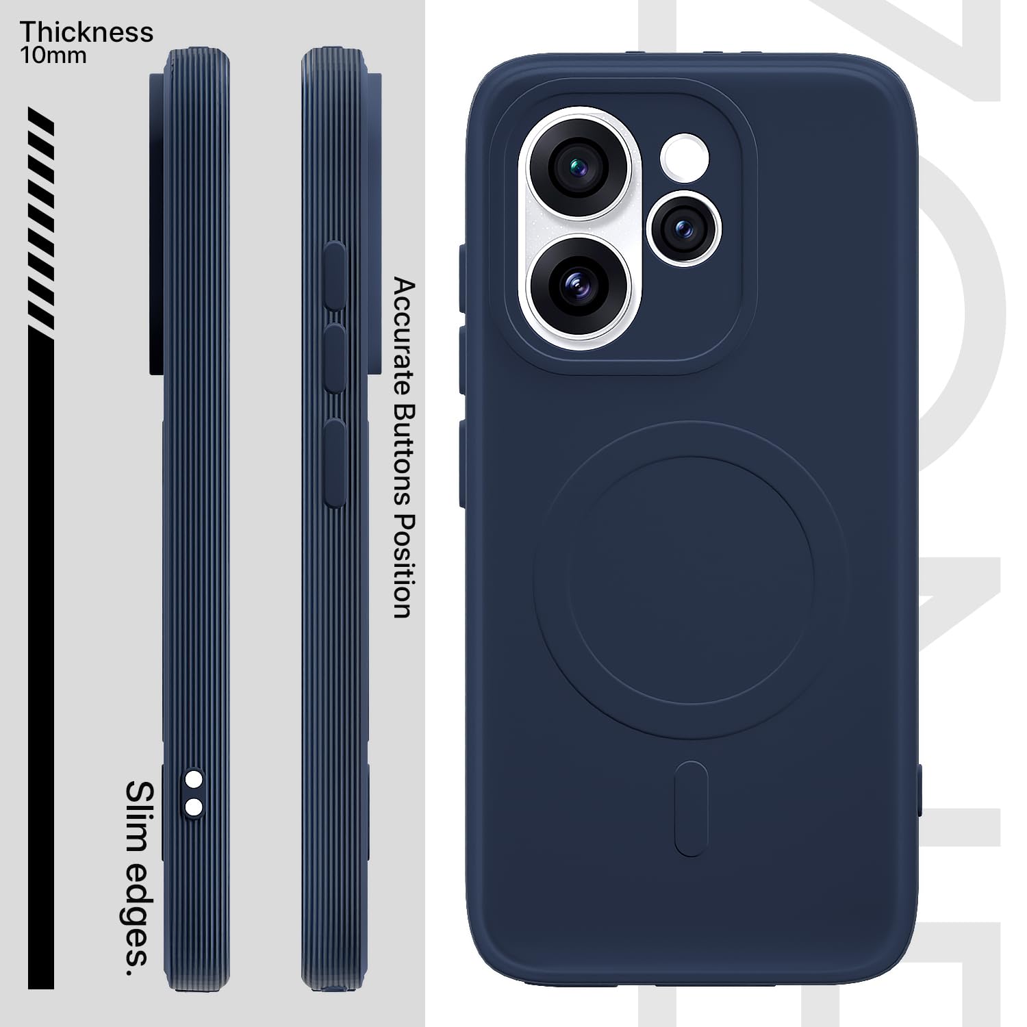 Oppo Reno 15 Pro Mini 5G MagSafe back cover in blue by Pikkme – photo 3