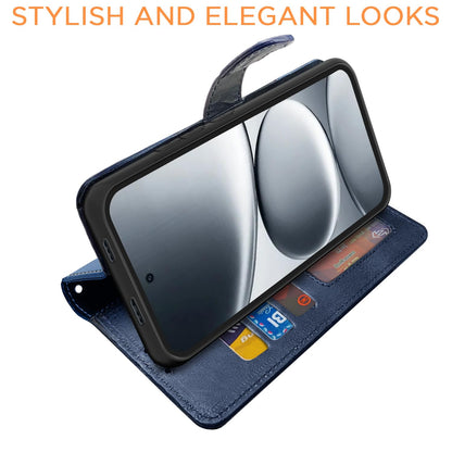 Navy & light blue Magnetic wallet flip cover for Redmi Note 15 Pro 5G – Pikkme – photo 3