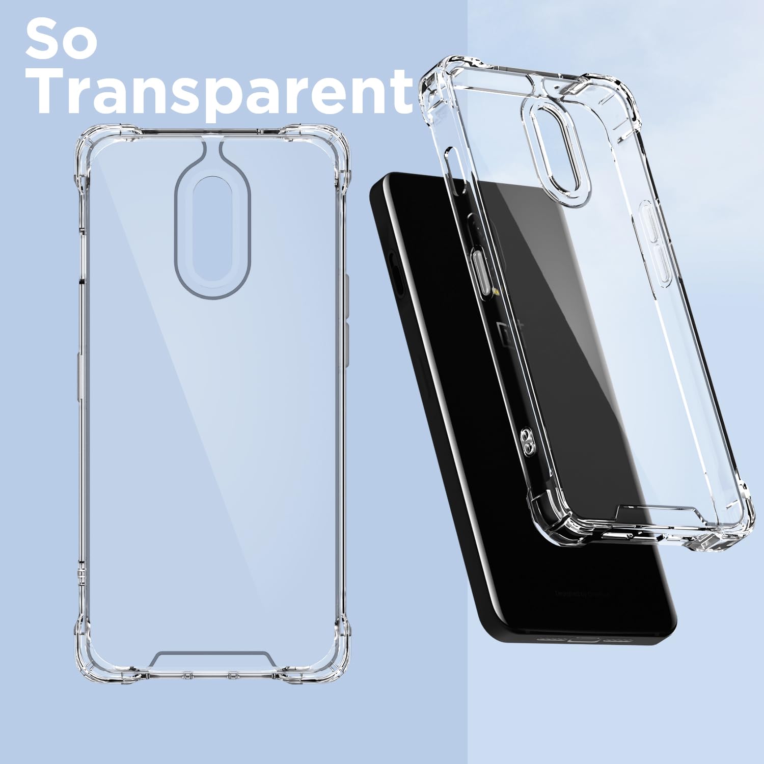 Pikkme transparent PC-TPU back cover for OnePlus 6T/7 – photo 2