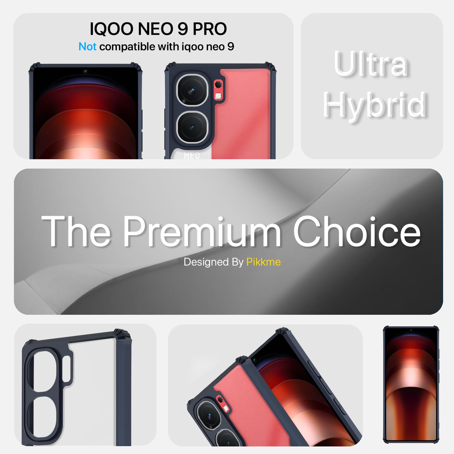 iQOO Neo 9 Pro 5G Clear mobile cover in blue by Pikkme – photo 3