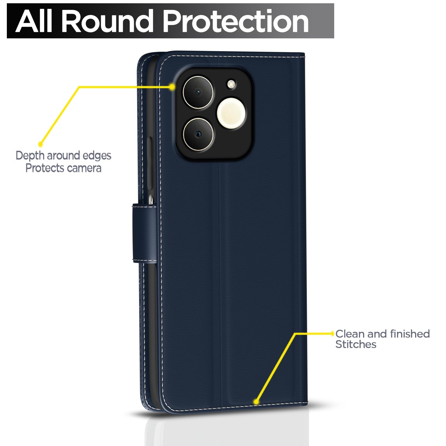 Pikkme blue flip cover for Realme P4 Lite 4G – photo 4