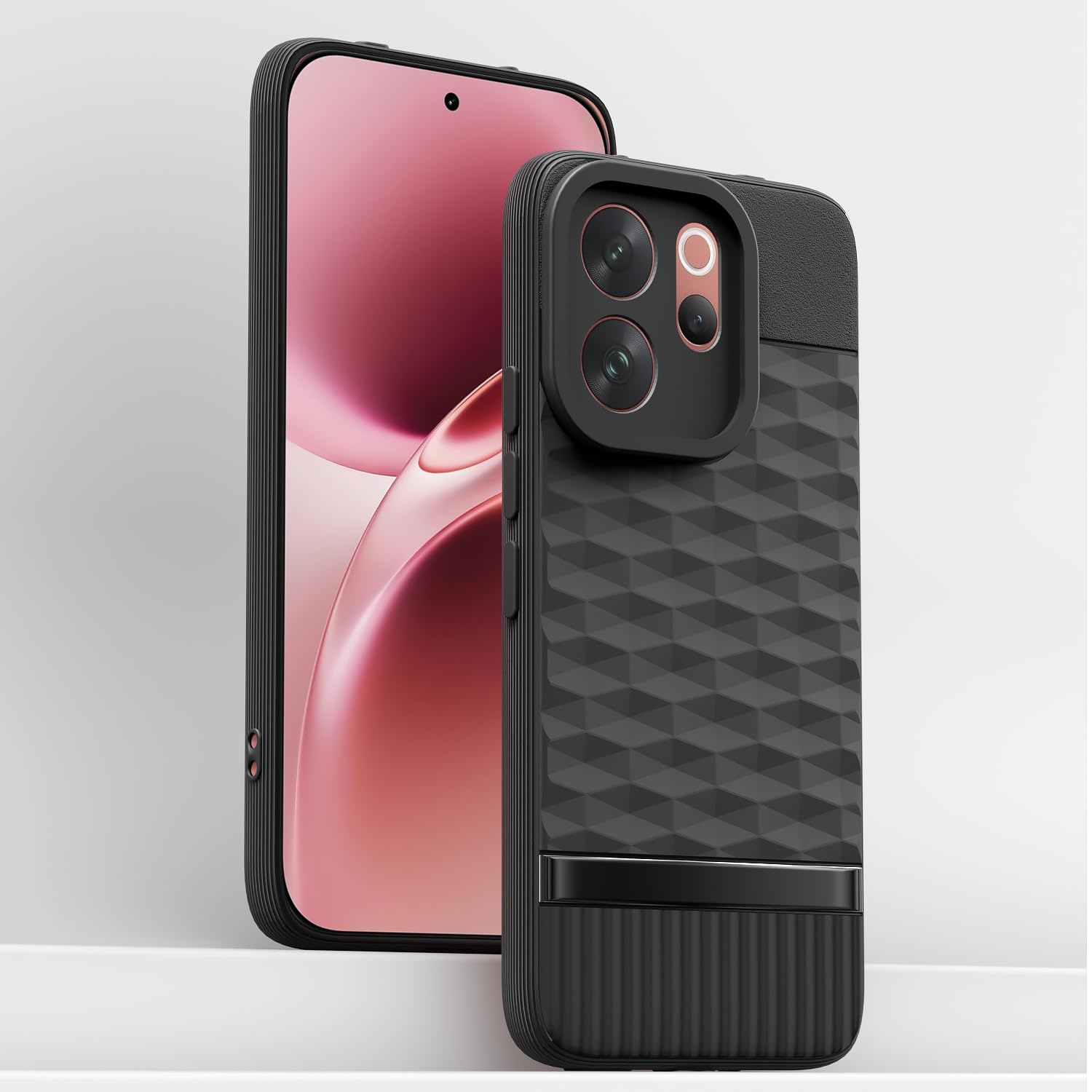 Vivo V70 5G Silicone back cover in black by Pikkme – photo 2