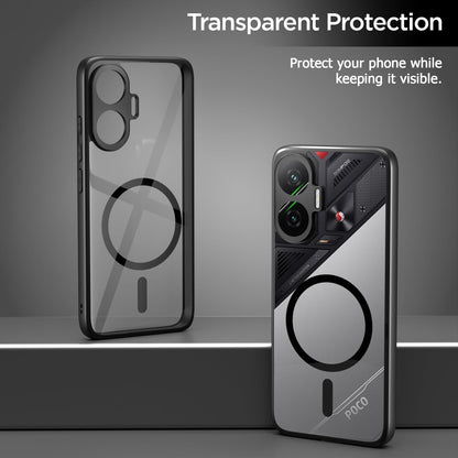 Black mag-safe MagSafe mobile back cover for Poco F7 5G – Pikkme – photo 3