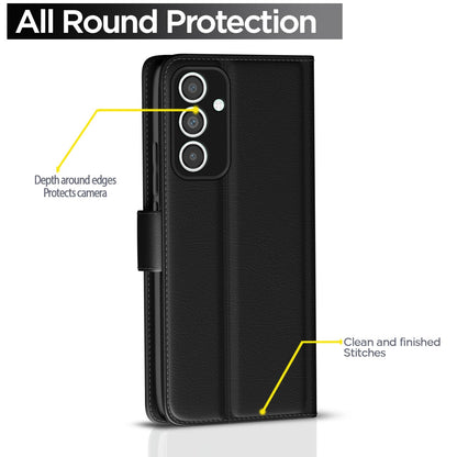 Samsung M55/M55s/F55 5G Wallet flip cover in black by Pikkme – photo 4