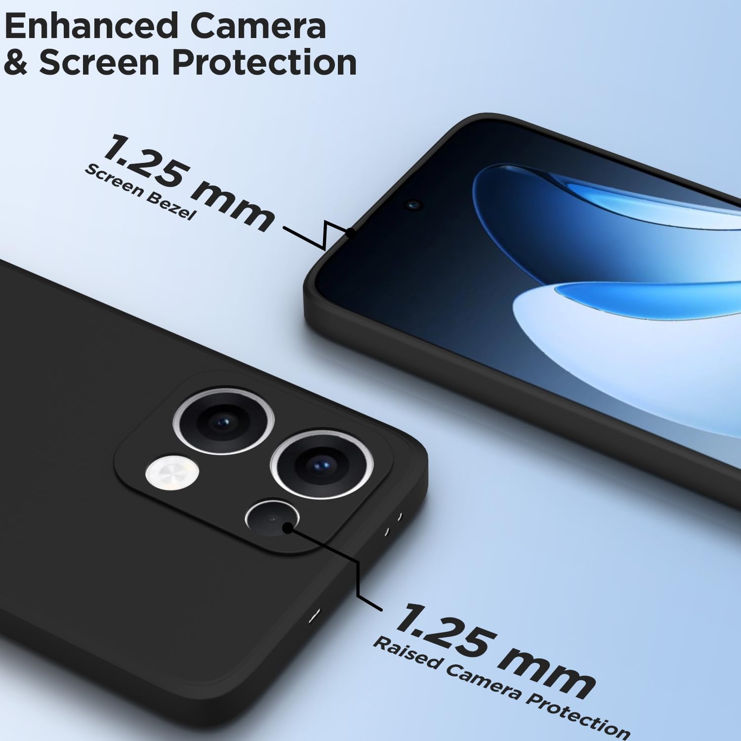 Pikkme black back cover for OPPO Reno 13 5G – photo 2