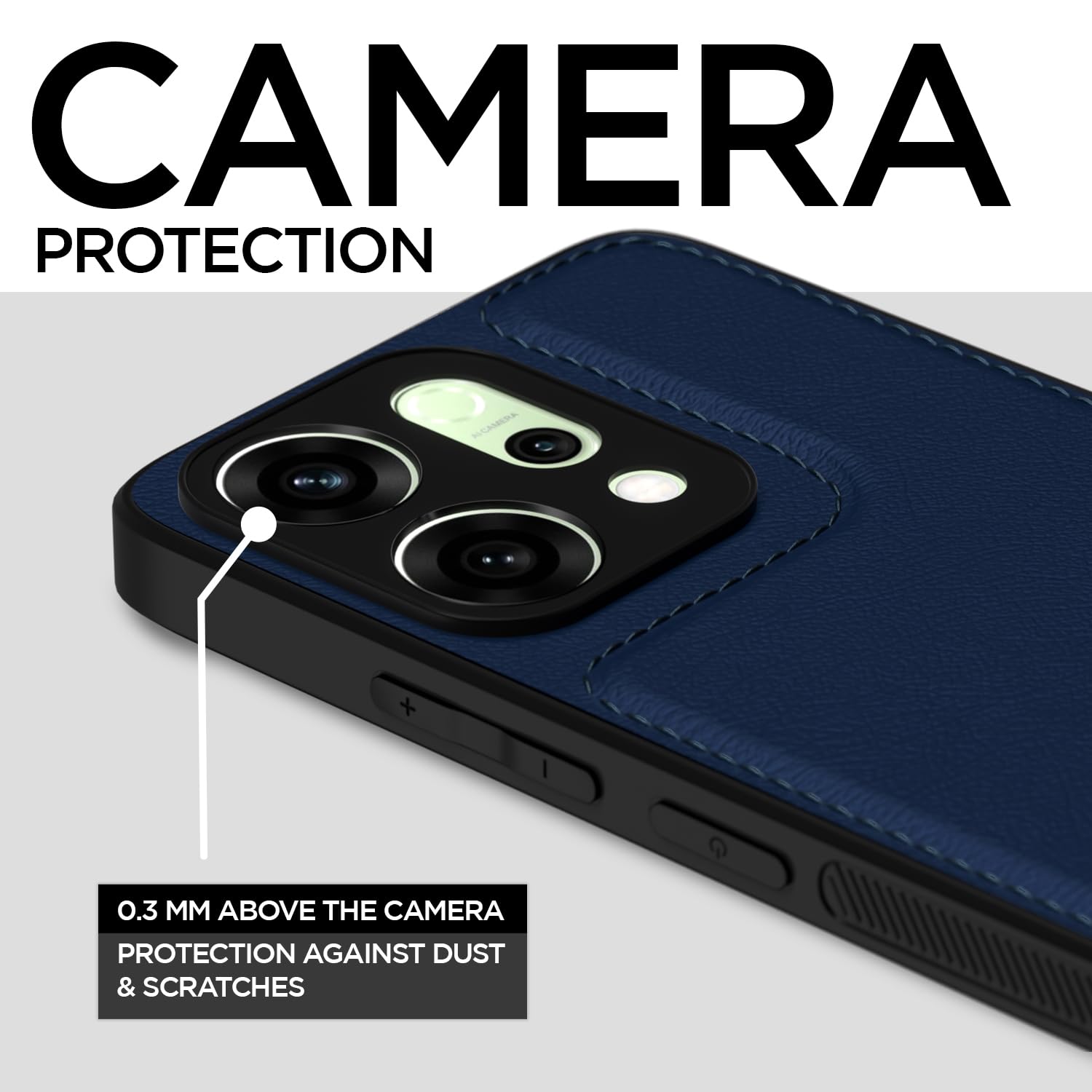 Oppo Reno 14 5G mobile cover in blue by Pikkme – photo 3