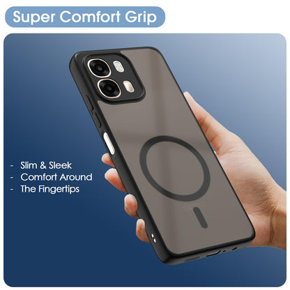 Black smoke mag-safe back cover for Oppo A6 Pro 5G – Pikkme – photo 6