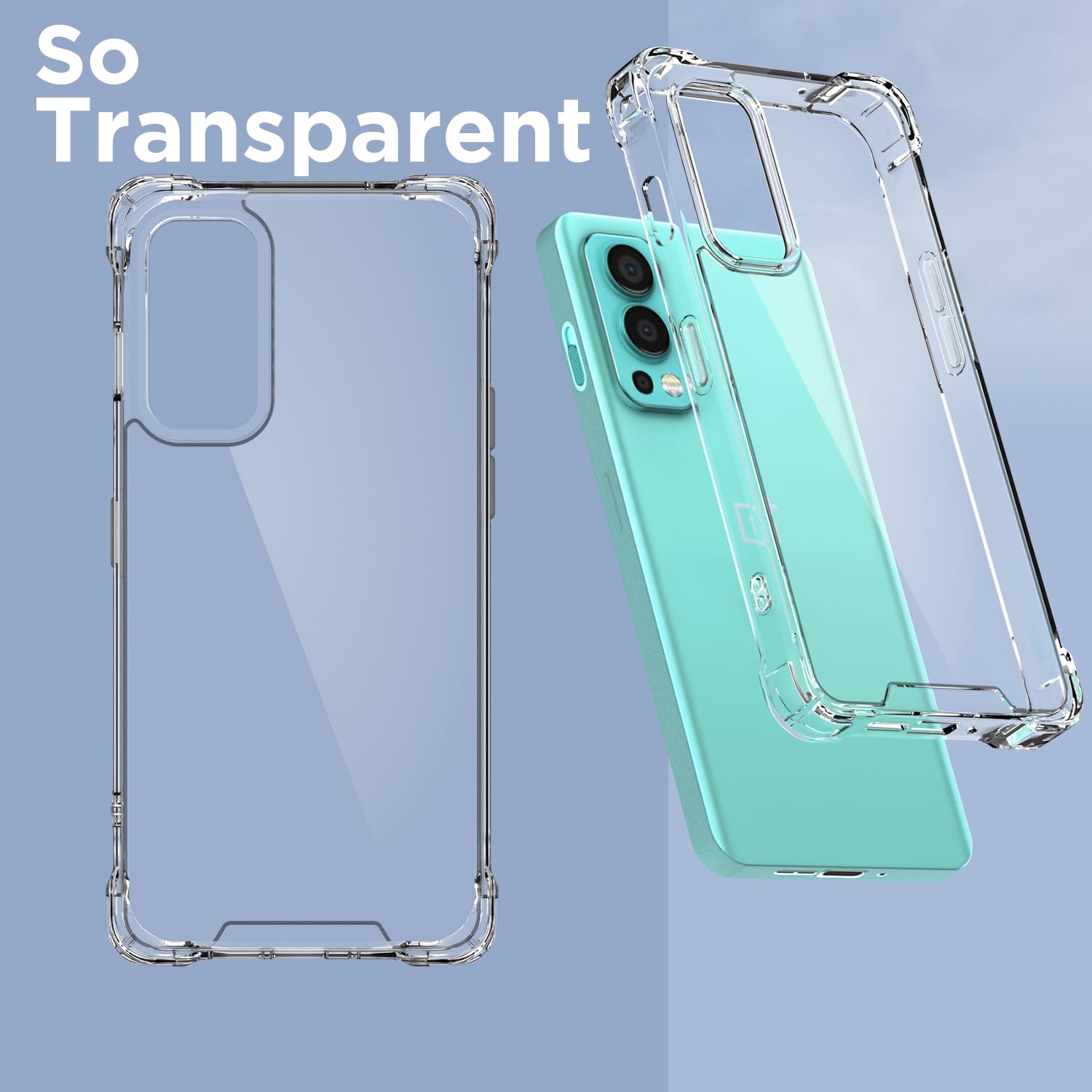 Transparent PC-TPU phone cover for OnePlus Nord 2 5G – Pikkme – photo 2