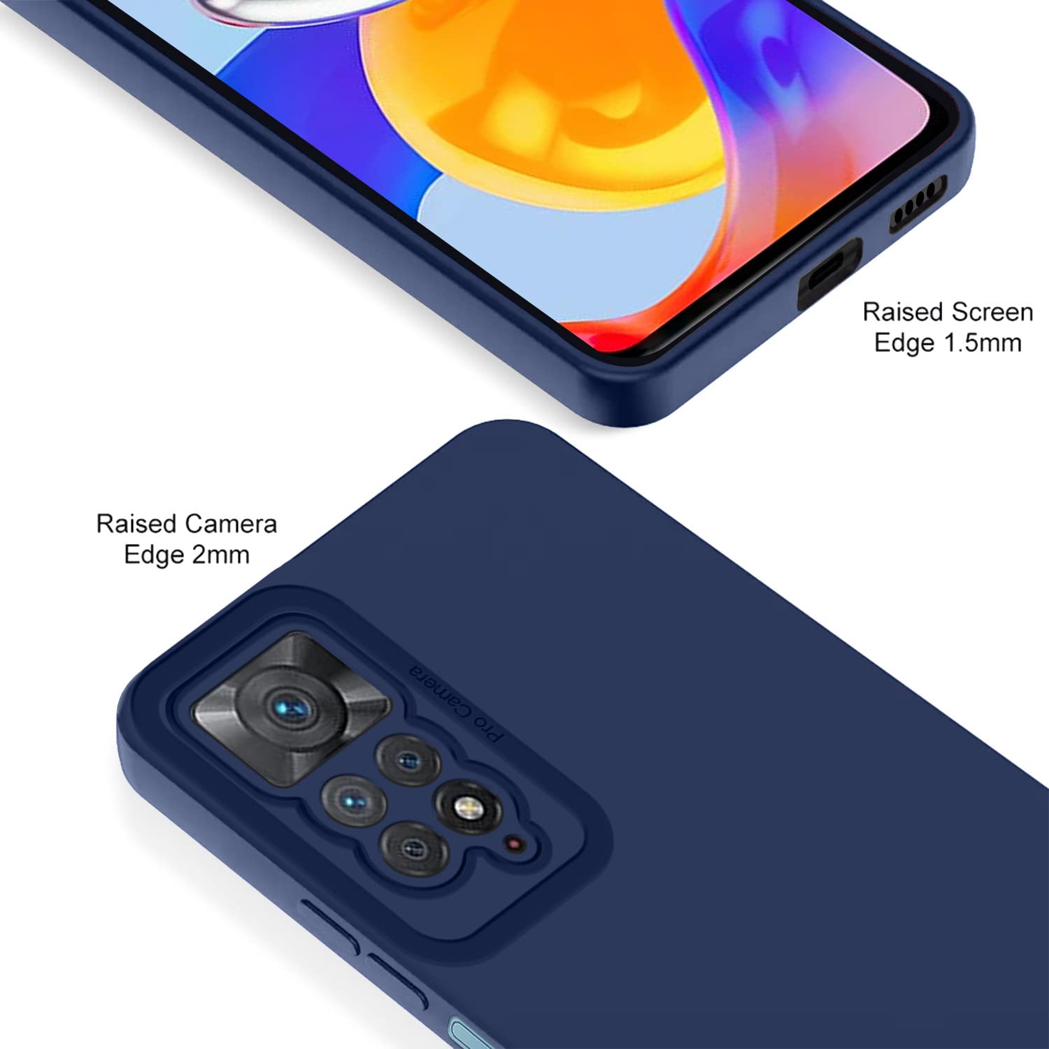 Blue mobile back cover for Redmi Note 11 Pro/Note 11 Pro Plus 5G – Pikkme – photo 2