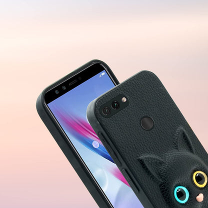 Honor 9 Lite Cat mobile back cover in black by Pikkme – photo 6