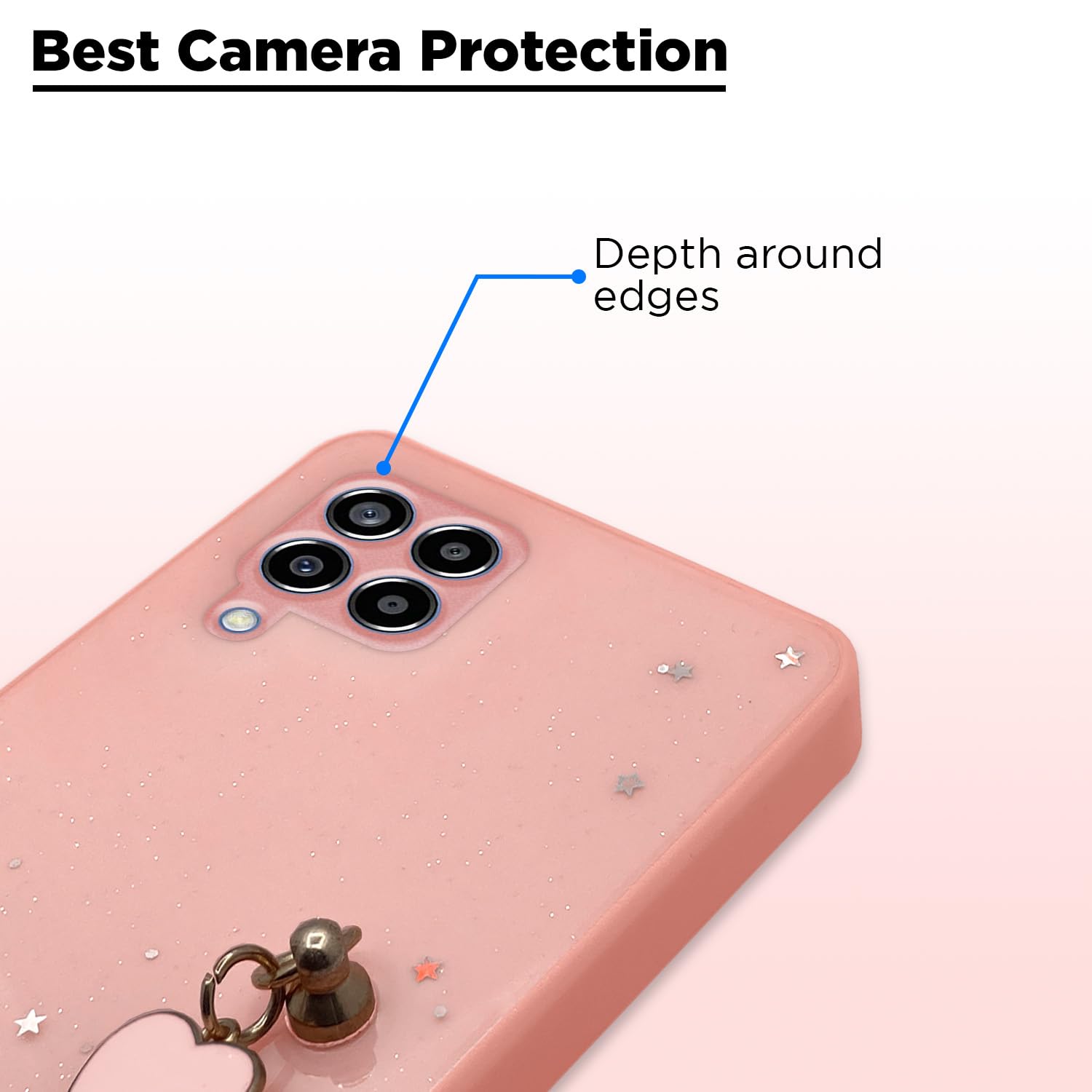 Pikkme Samsung M32 4G/M32 Prime/F22 4G Chain pink phone cover – photo 2