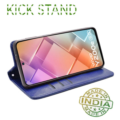 Pikkme blue Magnetic mobile flip cover for Vivo T3/Y200e 5G – photo 4