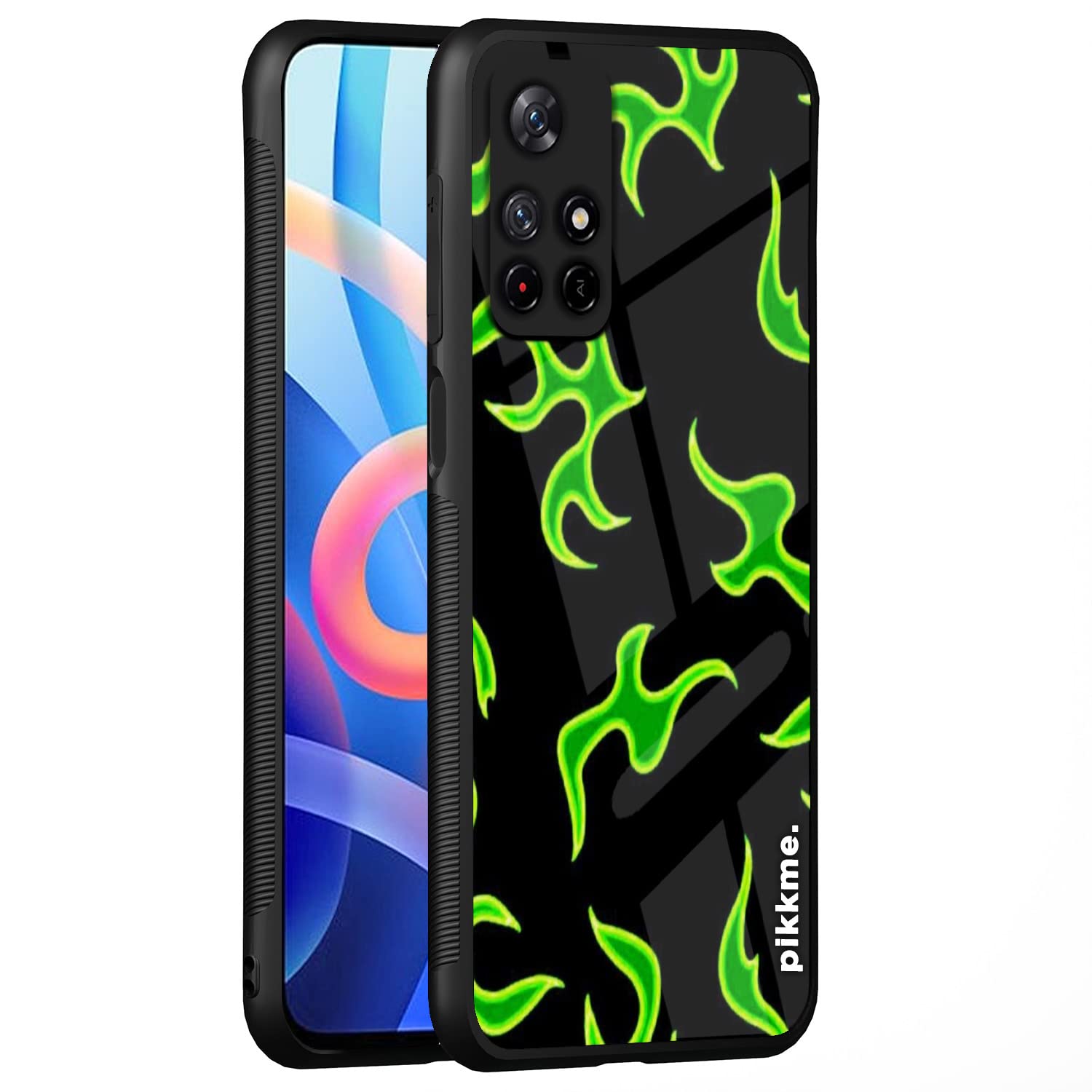 Pikkme Hybrid mobile back cover for Redmi Note 11T/Poco M4 Pro 5G