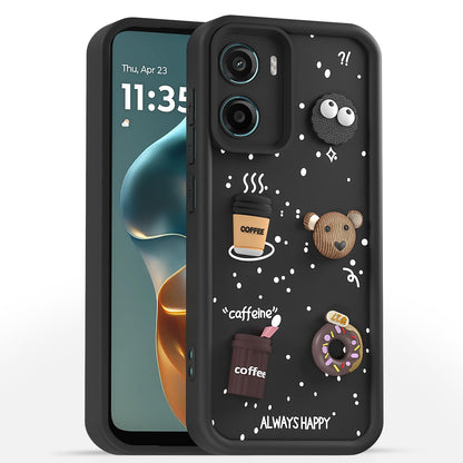 Pikkme Moto G05/3D Silicone black phone cover