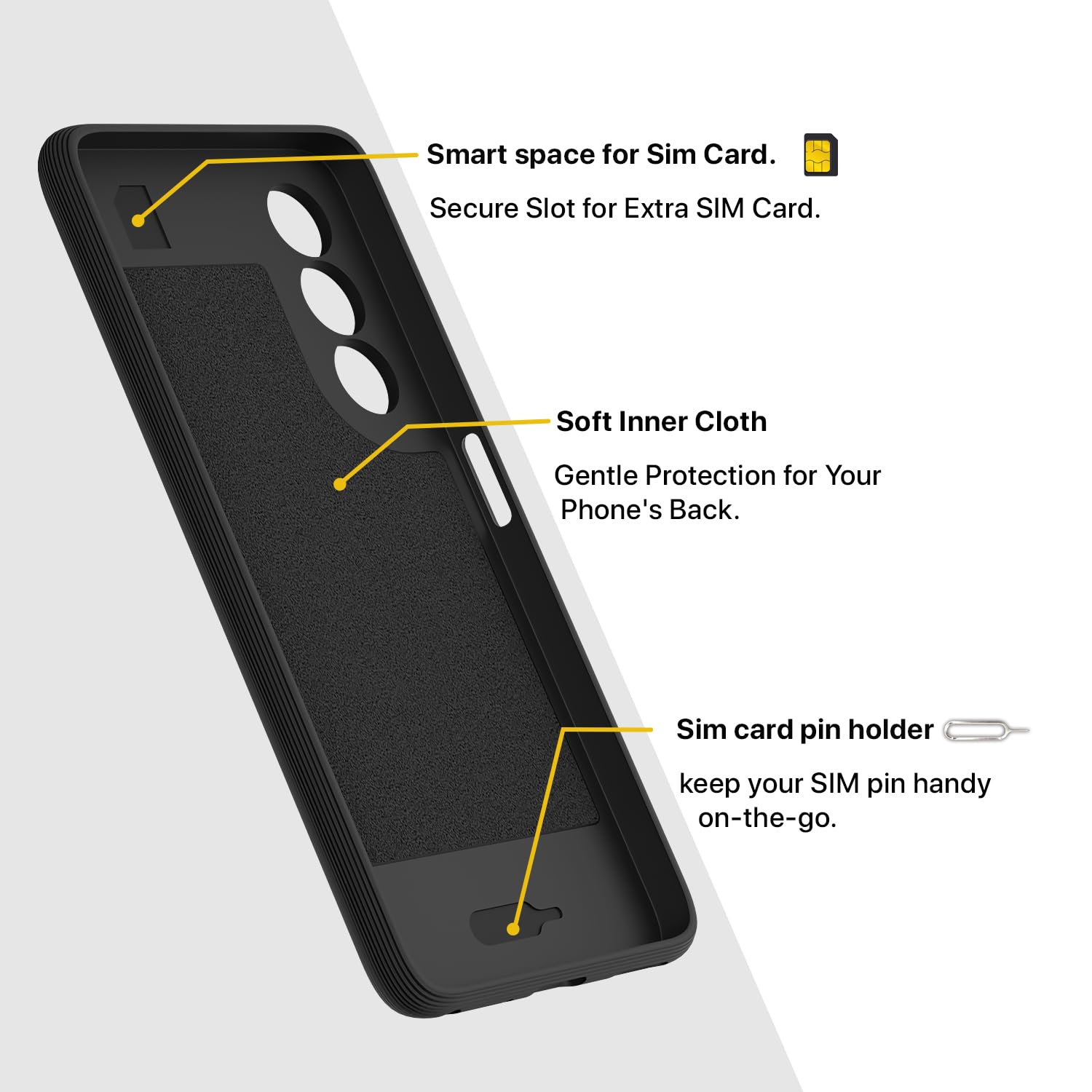 Pikkme Oppo K13x 5G Shockproof Soft Flexible Gencase Back cover (Black)