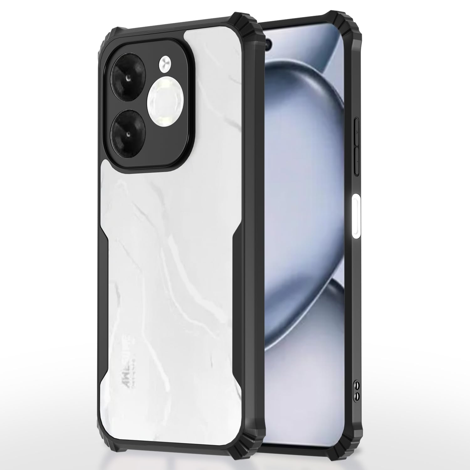 Itel A80 back cover in black by Pikkme