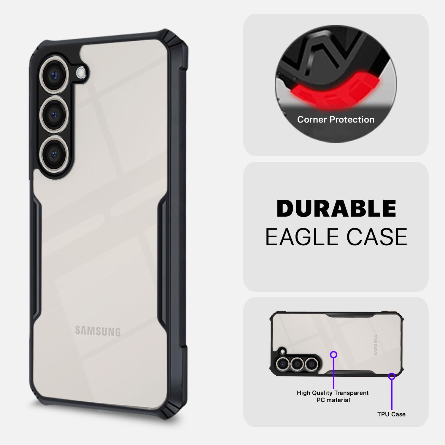 Pikkme Samsung S23 Plus Hybrid black phone cover – photo 5