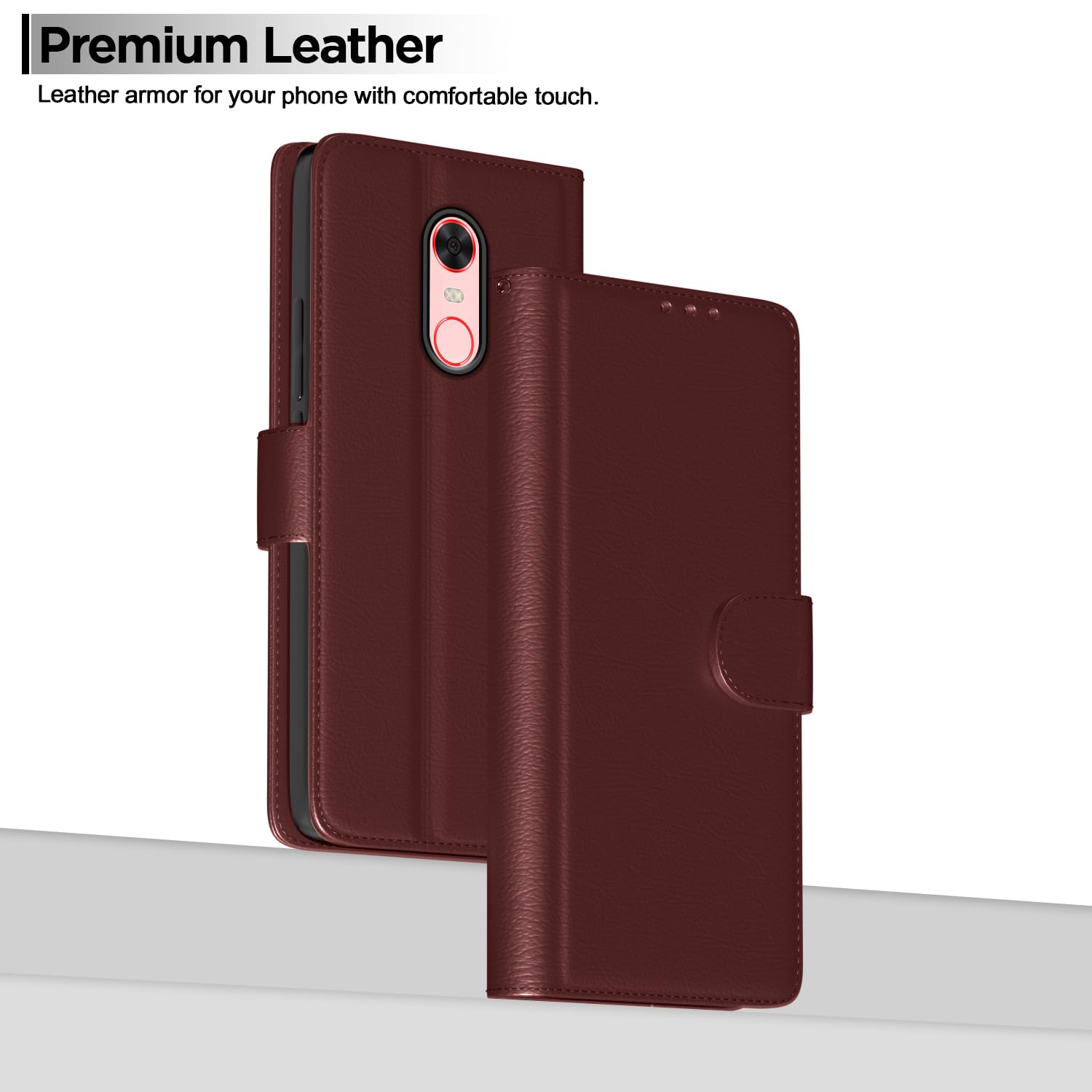 Brown flip cover for Redmi Note 5 – Pikkme – photo 2