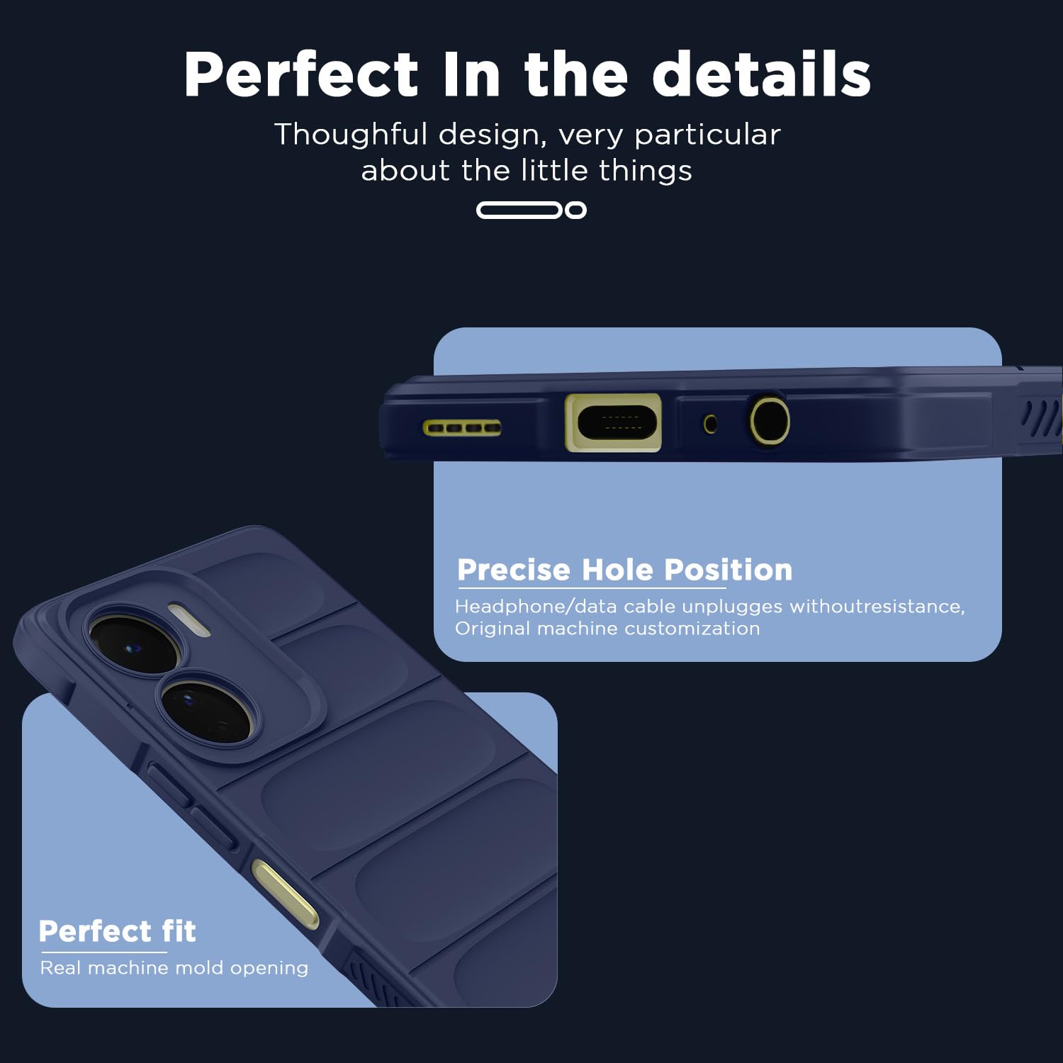 Pikkme Vivo Y16/T2x/Y56 blue back cover – photo 5