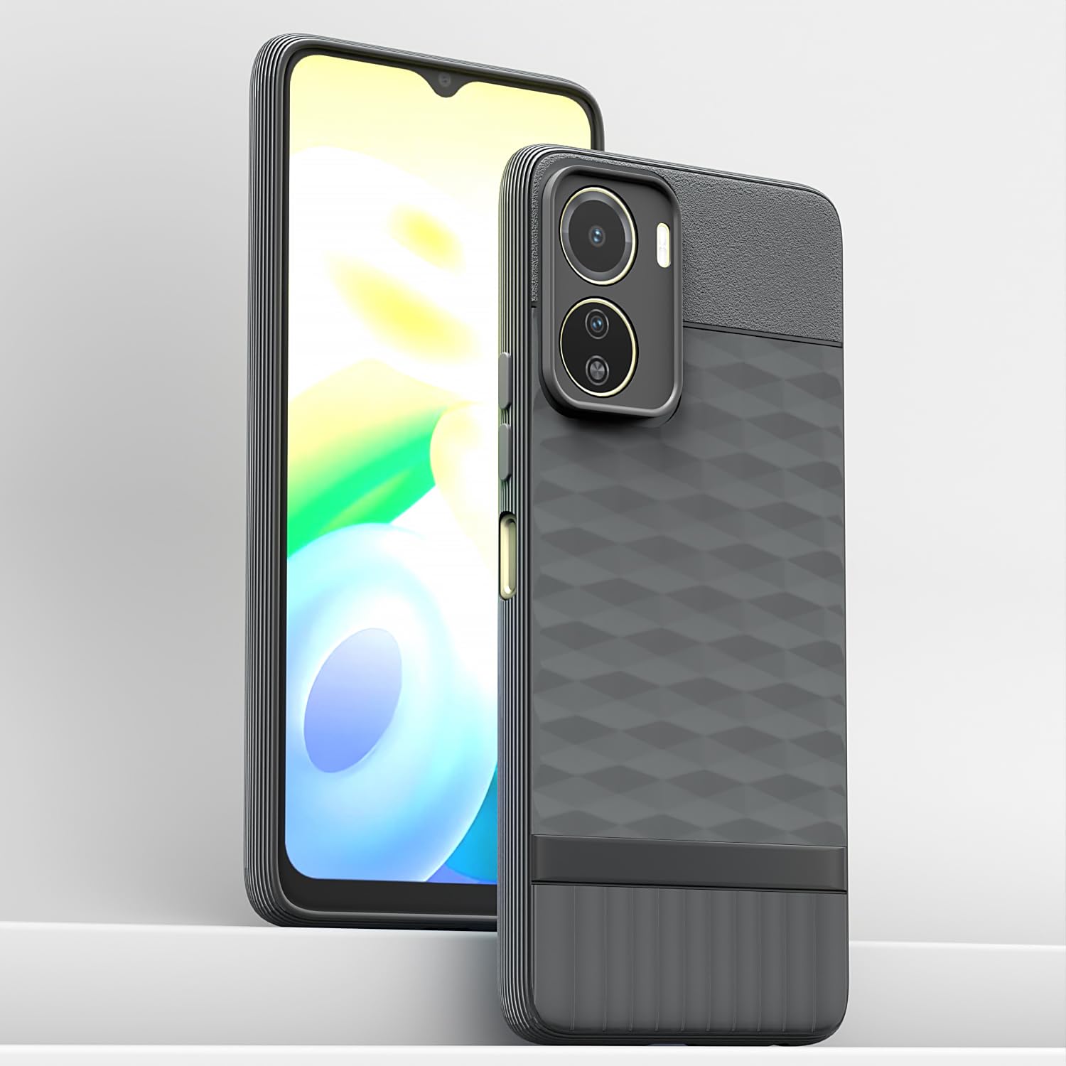 Pikkme Vivo Y16  Gencase Back Cover (Grey)
