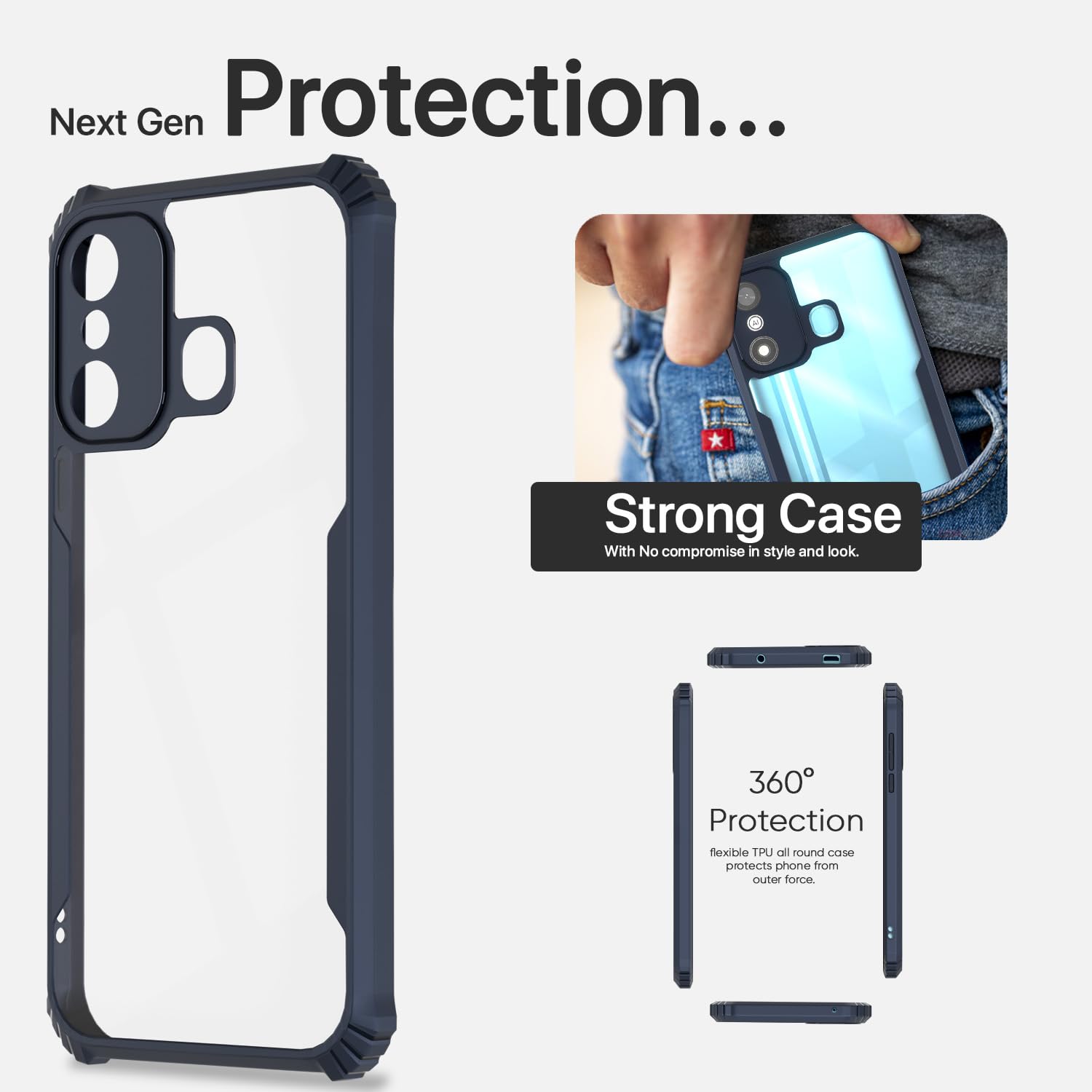 Blue mobile back cover for Itel A27 – Pikkme – photo 6