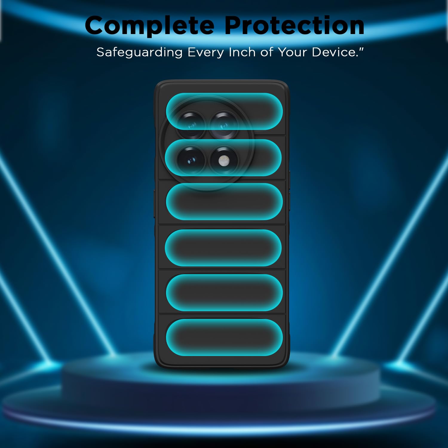 Pikkme OnePlus 11R 5G Liquid Silicone black mobile back cover – photo 2