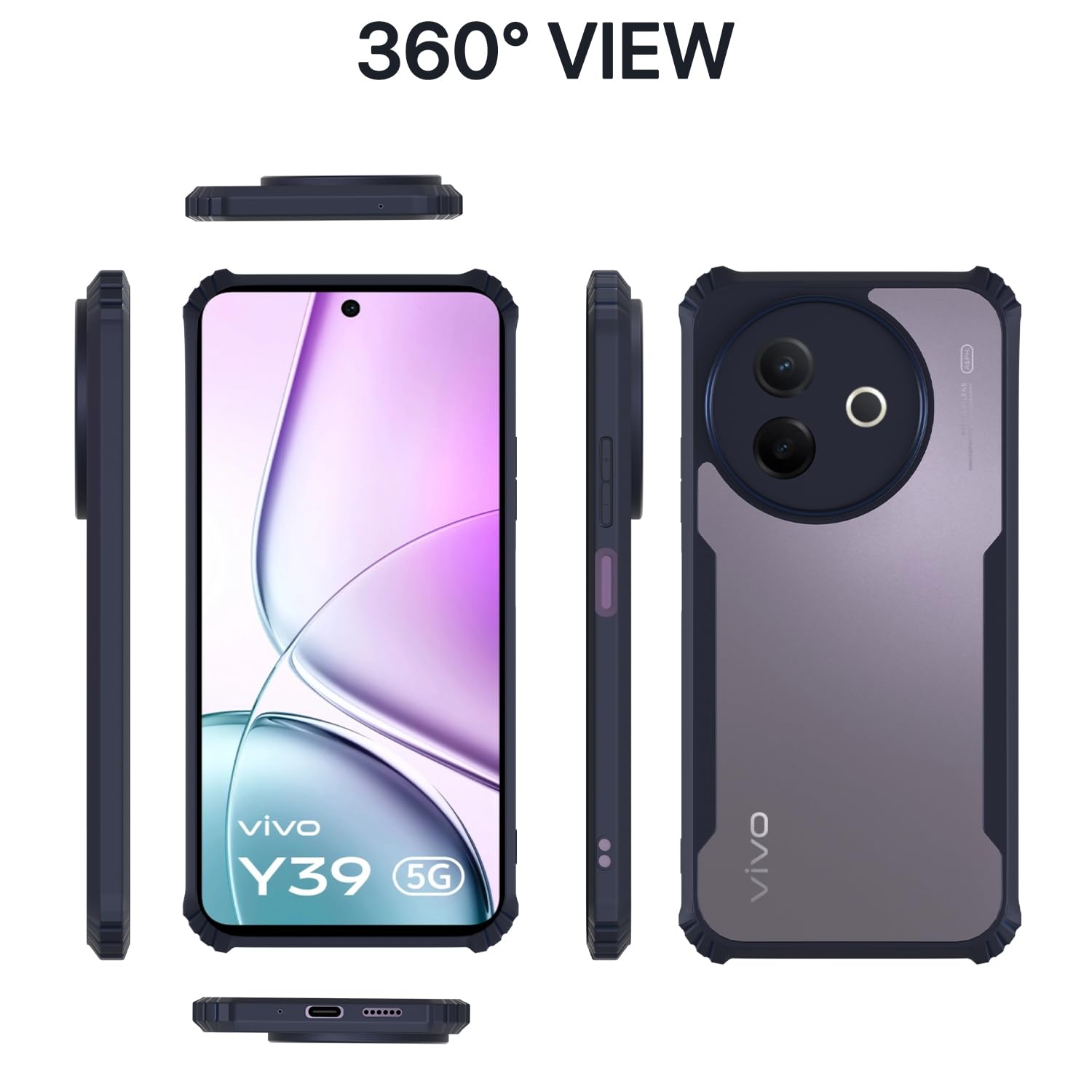 Blue phone cover for Vivo Y39 5G Ultra – Pikkme – photo 3