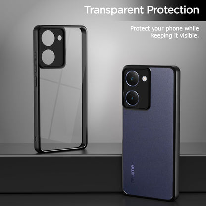 Pikkme Realme P3 Ultra 5G Eagle 2 Shockproof Sleek Hybrid Armor Back cover (Black)