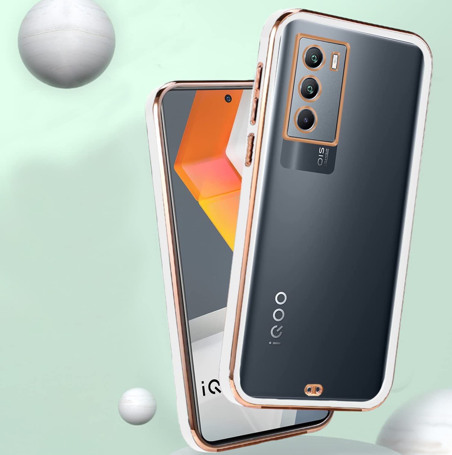 Pikkme iQOO 9 SE 5G Chrome white back cover – photo 2