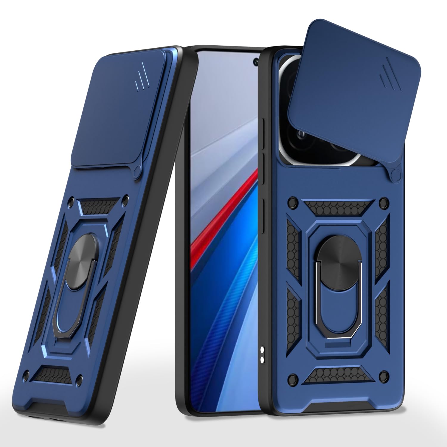 iQOO 13 5G D10 Camera Shield back cover in blue by Pikkme