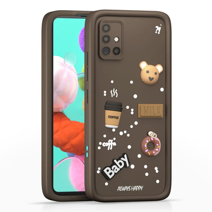 Brown back cover for Samsung A51/3D – Pikkme