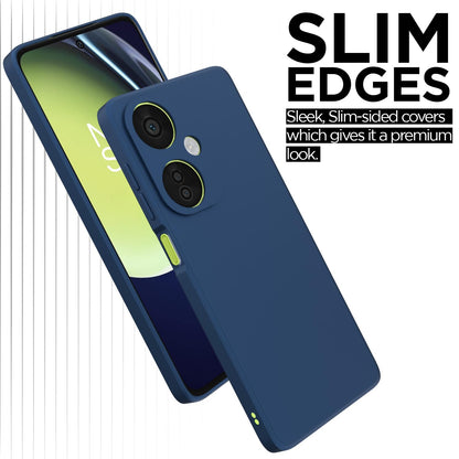 Pikkme OnePlus Nord Ce 3 Lite 5G Liquid Silicone Back Cover (Blue)