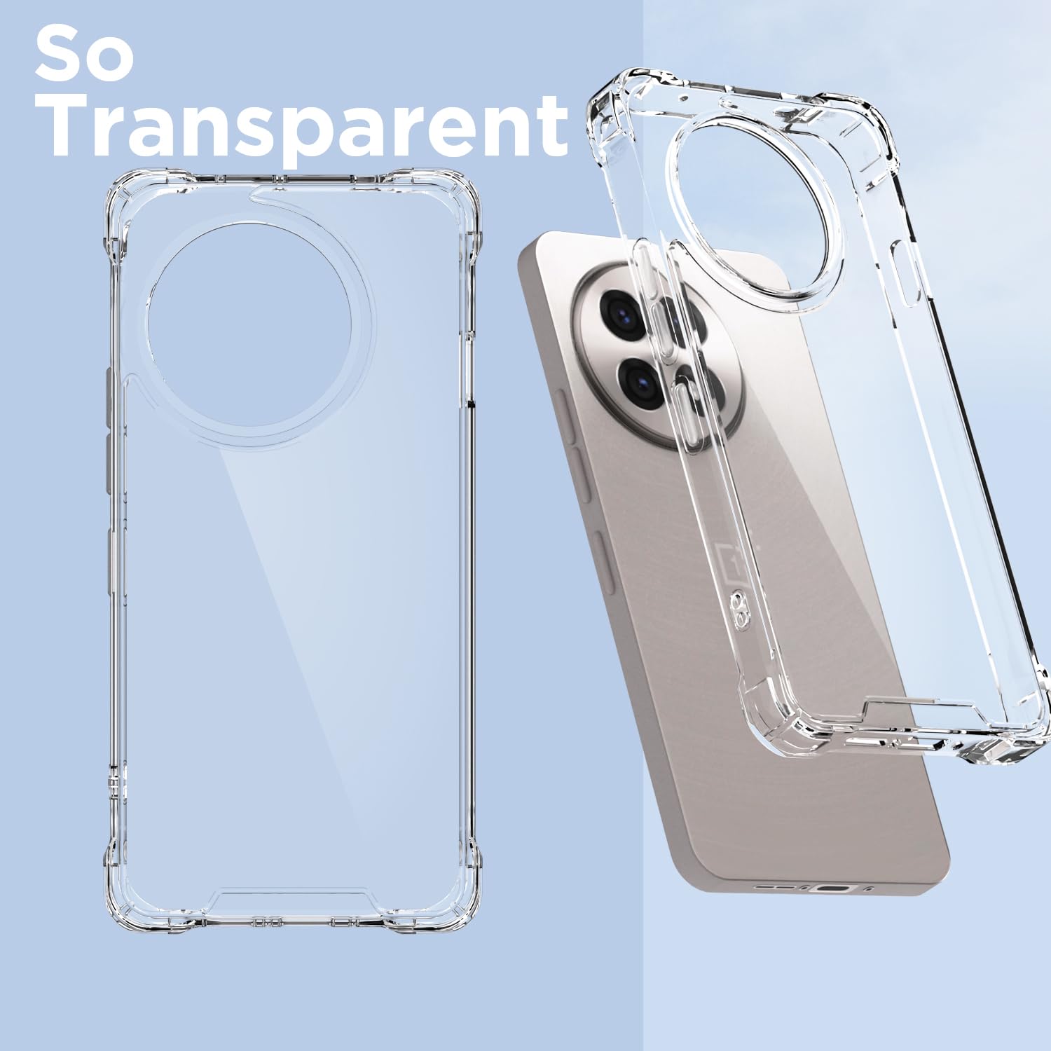 Pikkme OnePlus 13R/Ace 5/Ace 5 Pro 5G transparent phone cover – photo 2