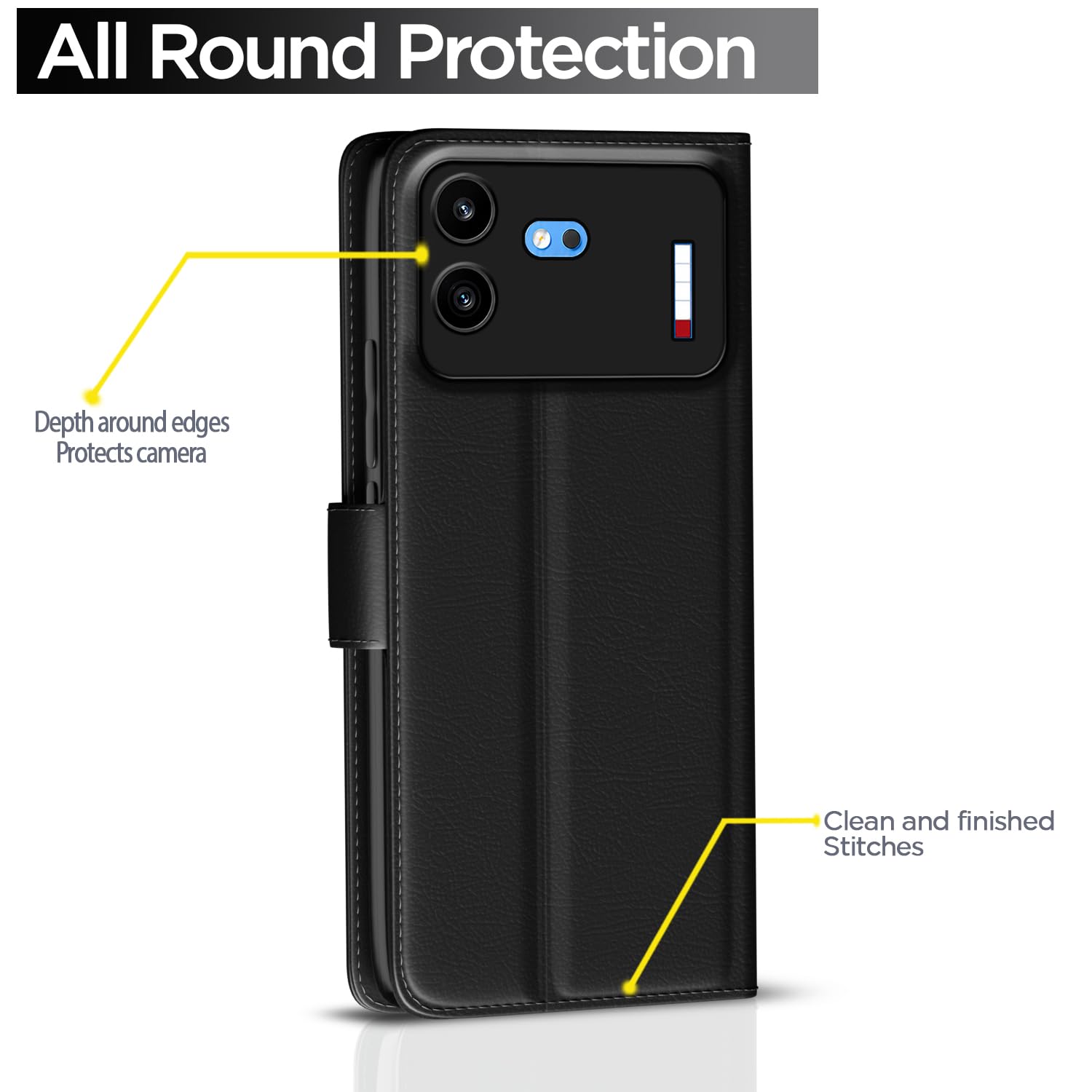 Black Wallet flip case for Nothing Phone 4b 5G – Pikkme – photo 4