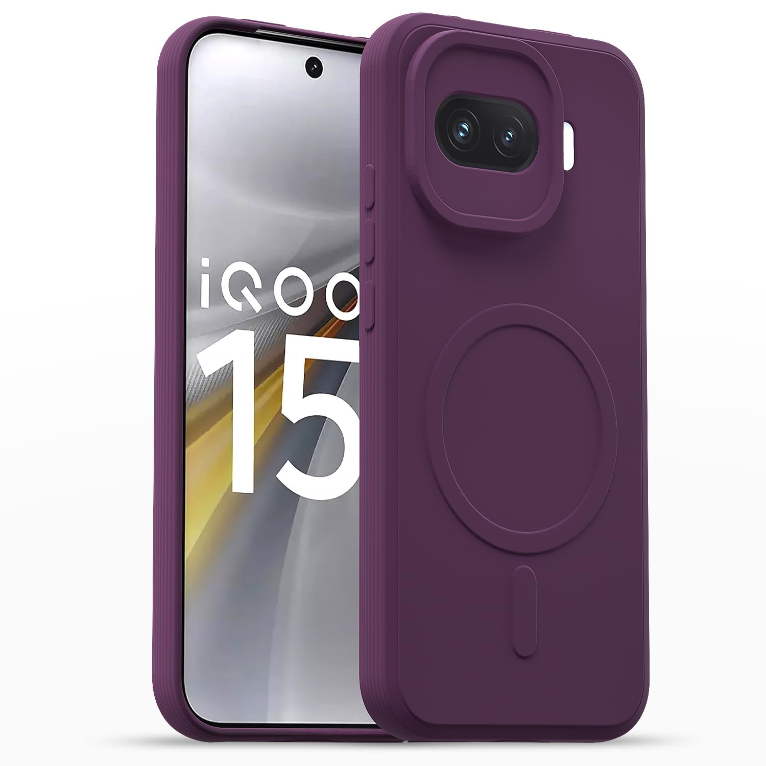 Pikkme purple MagSafe mobile back cover for iQOO 15R 5G