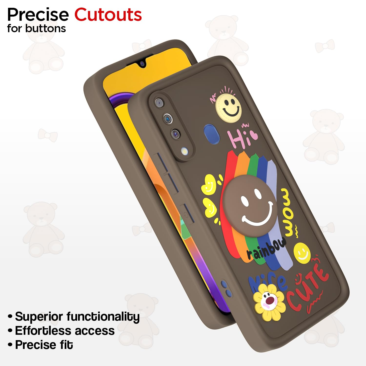 Brown Soft Silicone mobile cover for Samsung M30 – Pikkme – photo 6